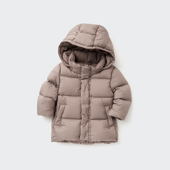 Brown toddler down coat