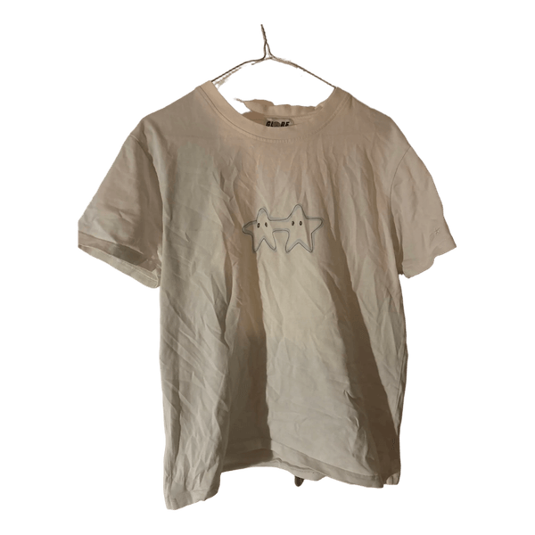 Hvid t-shirt med stjerneprint