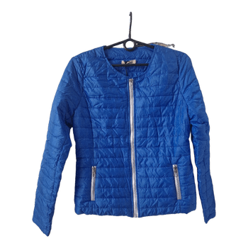 Blue quilted jacket