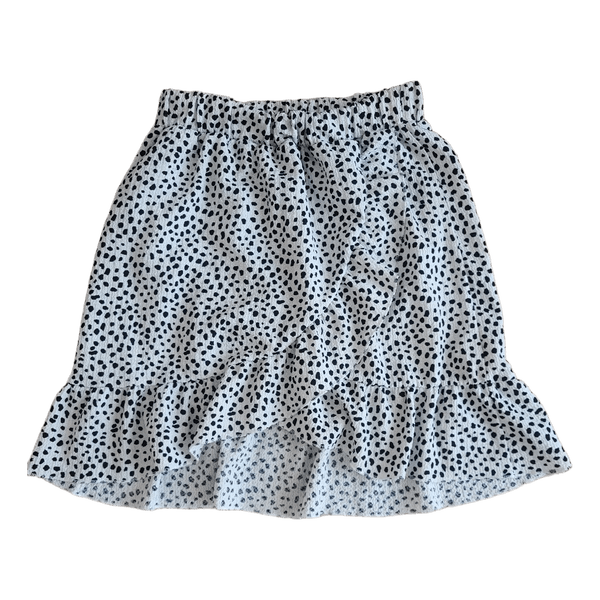 White polka dot skirt