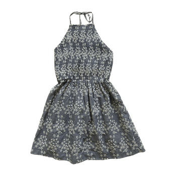 Navy floral summer dress