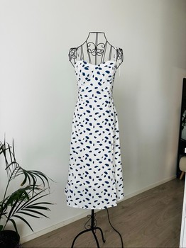 White midi dress