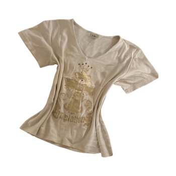 V-neck graphic t-shirt