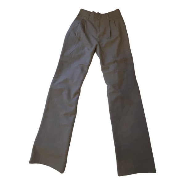 Beige tailored trousers