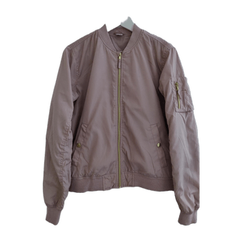 Vaaleanpunainen bomber-takki