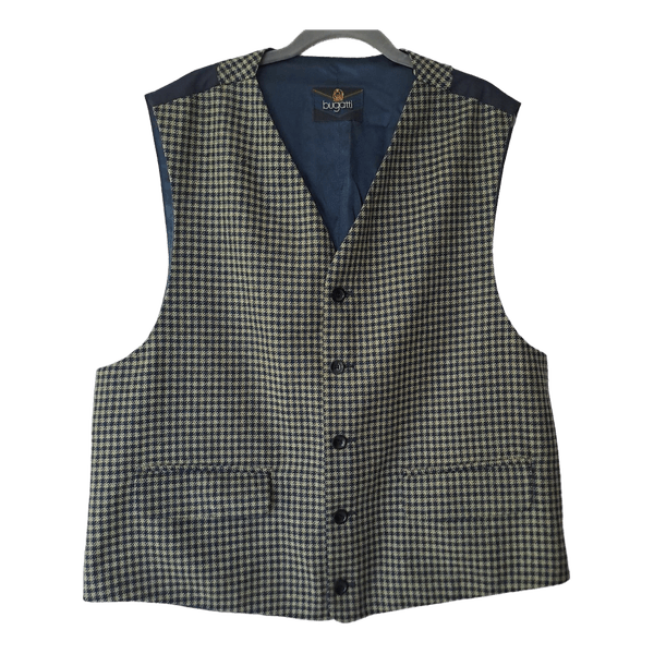Bugatti houndstooth wool vest