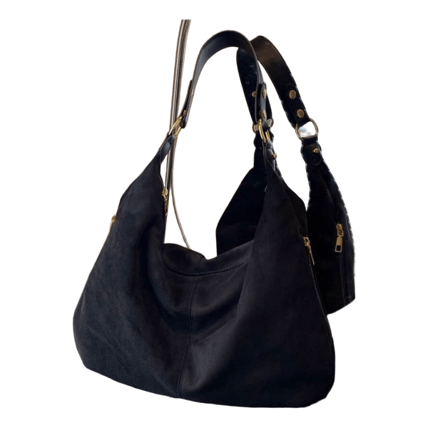 Suede tasket
