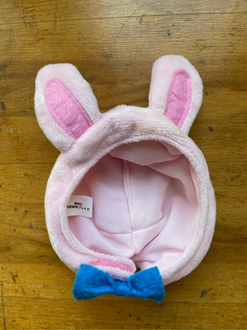 Bunny hat for plushie