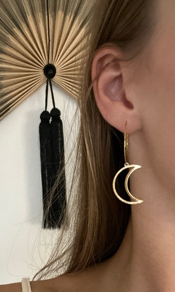 Ørering i creol med måne🌙