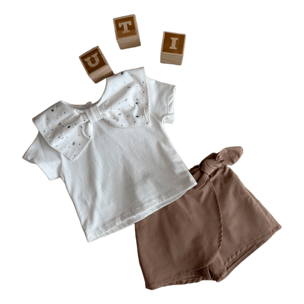 Two pieces set for girls with skort