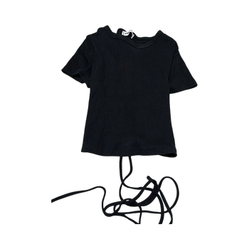 Musta nyöritys-yläosa