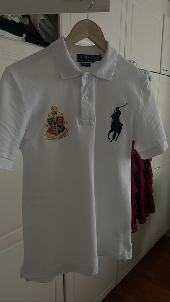 Valkoinen Polo Ralph Lauren pikeepaita