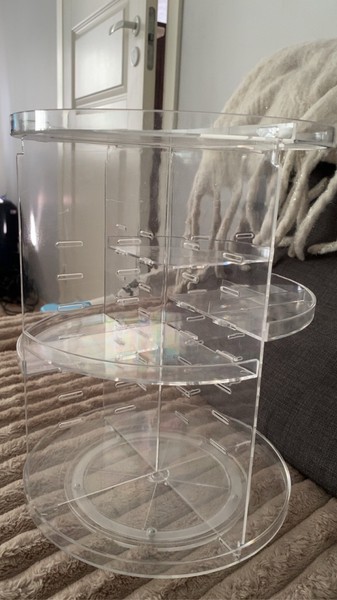 Clear acrylic makeup organizer