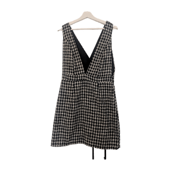 Black white houndstooth dress