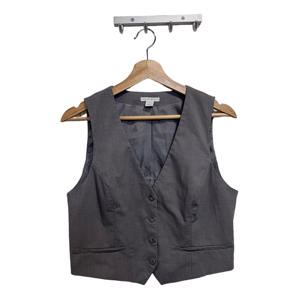 Grey buttoned vest