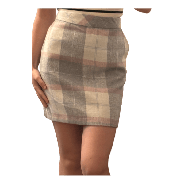 Plaid mini skirt