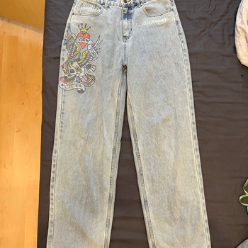 Naisten Nyc Diamante Relaxed Denim Housut Farkut