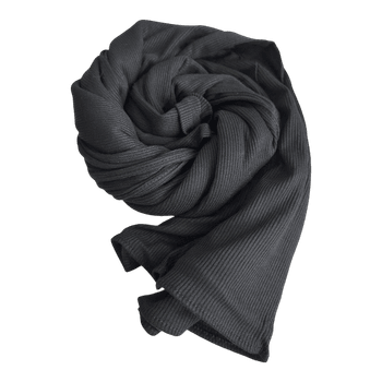 Black ribbed jersey hijab/ scarf