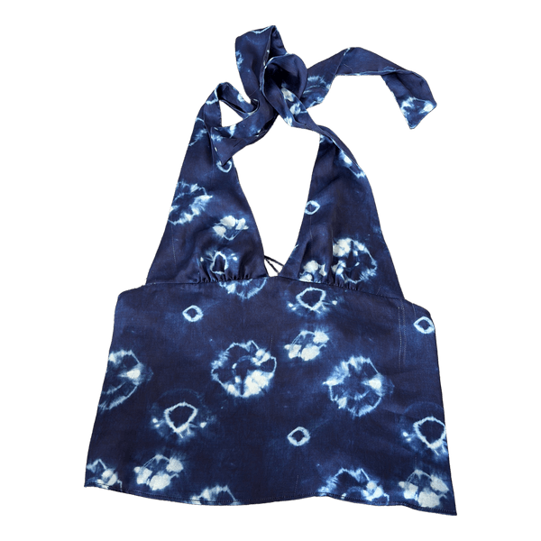 Blå Zara halterneck top