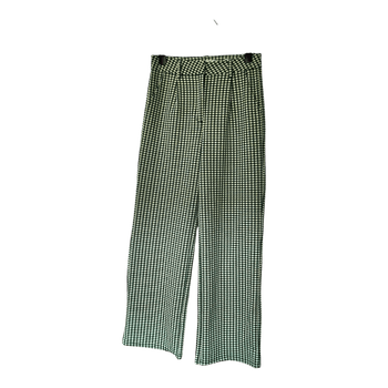 Green gingham slacks