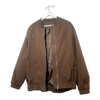 Brown bomber jacket