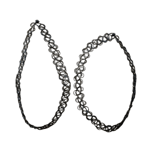 Black tattoo choker set