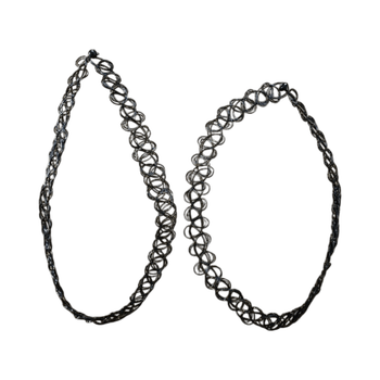 Black tattoo choker set