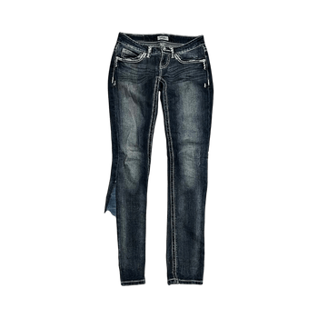 Dark wash flared jeans