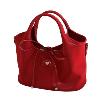 Chio2nd Red Silky Tote Bag