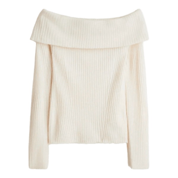 Hvid H&M striktrøje