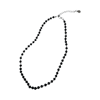 Black bead necklace