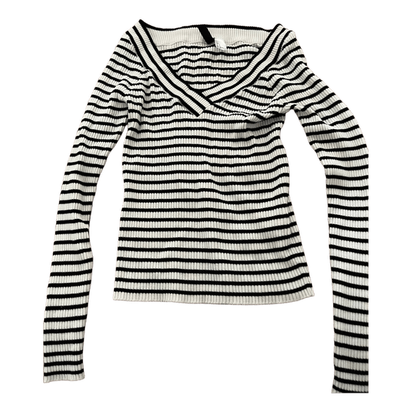 Striped long sleeve top