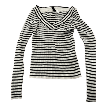 Striped long sleeve top