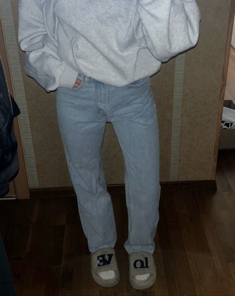 Light blue straight jeans