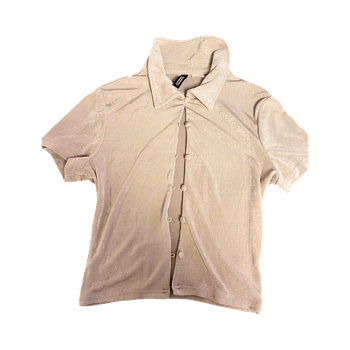 Beige short sleeve top