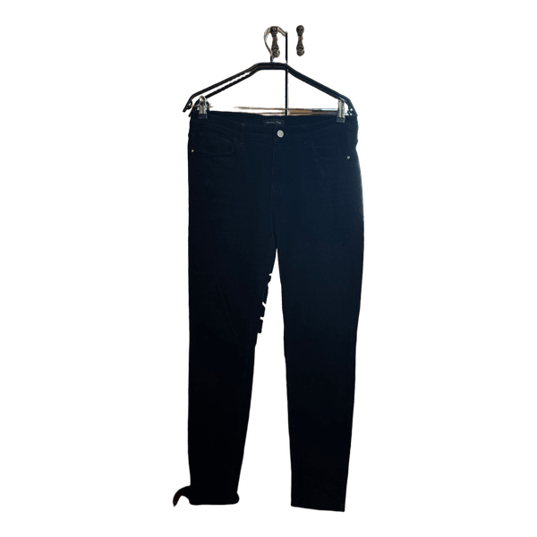 Black velvet pants