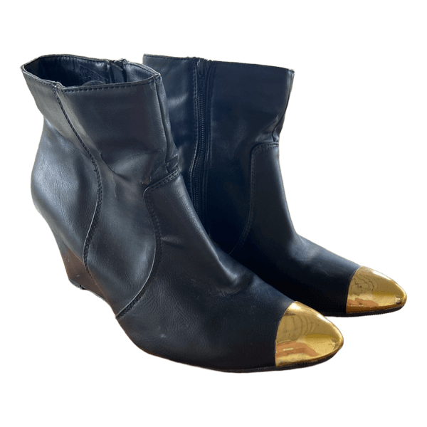 Black ankle boots