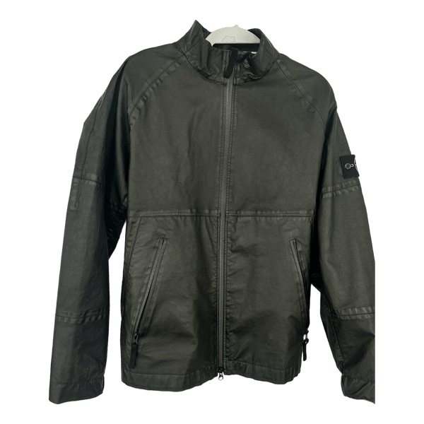 Stone Island Biker Leather Jacket