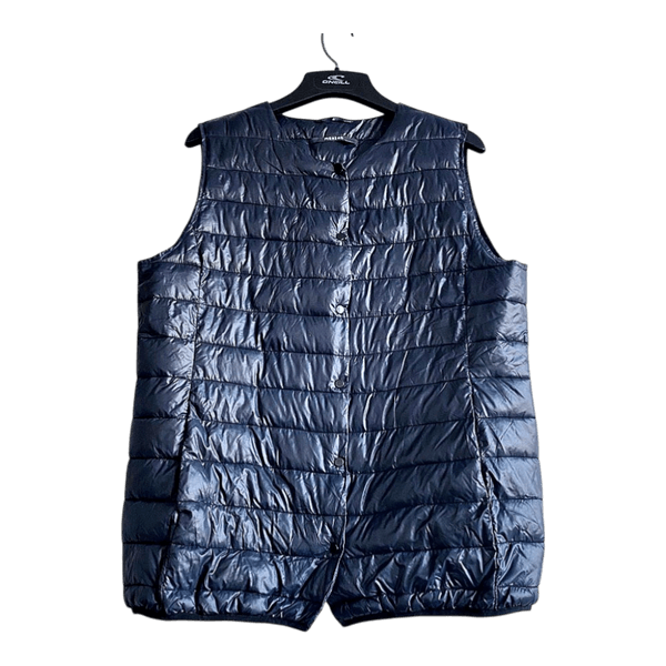 Monton Men’s Quilted Puffer Vest XL Navy Blue Lightweight Gilet Casual Jacket