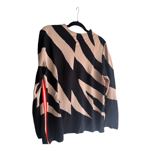 Marc cain zebra print sweater size 5/ L
