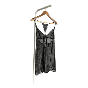 Black lace nightdress