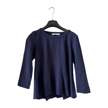 Navy blue long-sleeve top