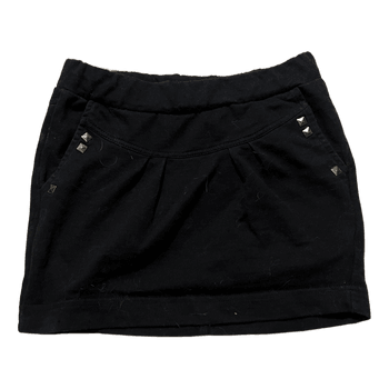 Black mini skirt