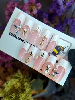Handmade Press On Nail Tips "Royal"