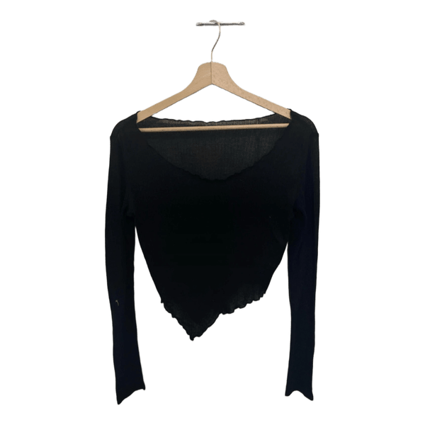 Black long sleeve top