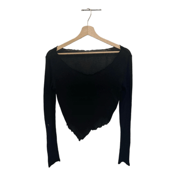 Black long sleeve top