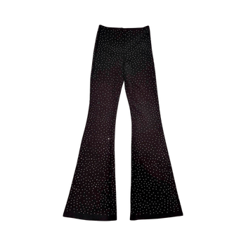 Flared black trousers