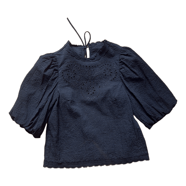 Sort bluse