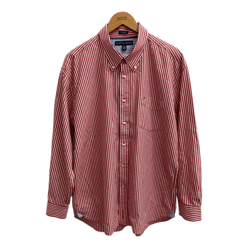 Tommy Hilfiger Red striped cotton shirt