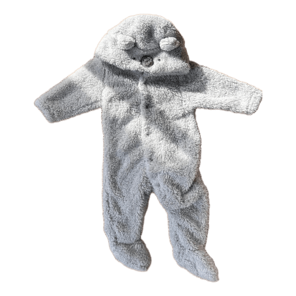 Grey koala baby onesie